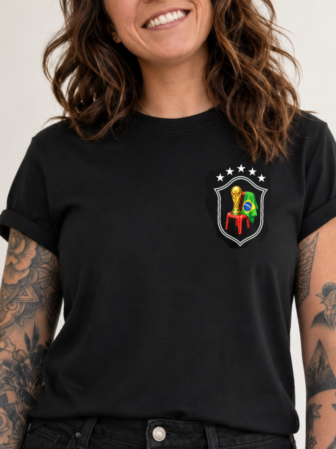 T-Shirt Feminino Taça Preto