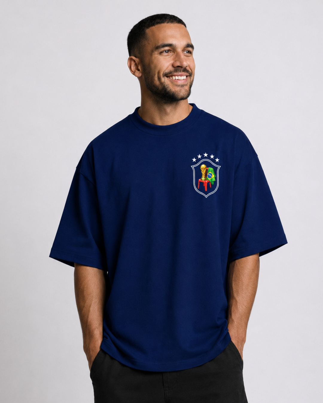 Oversized Taça Azul