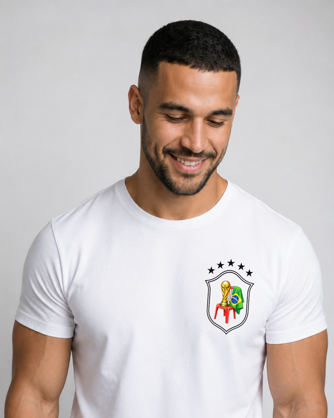 T-Shirt Masculino Taça Branco